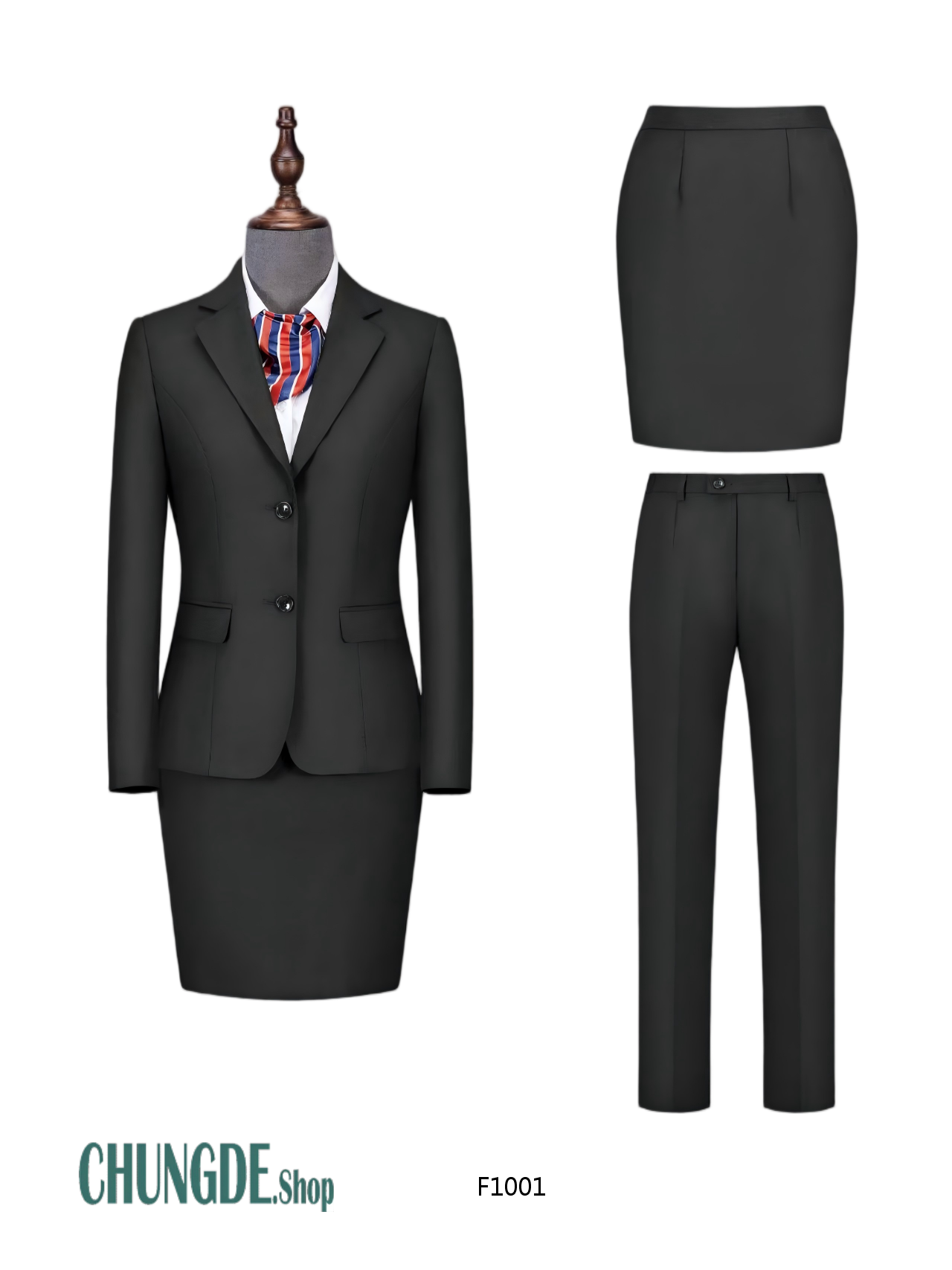 カスタム 淑女服 2ツボタン スーツジャケット セット · F1002/F1001（パンツセット／スカートセット）