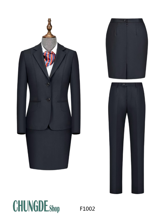 カスタム 淑女服 2ツボタン スーツジャケット セット · F1002/F1001（パンツセット／スカートセット）